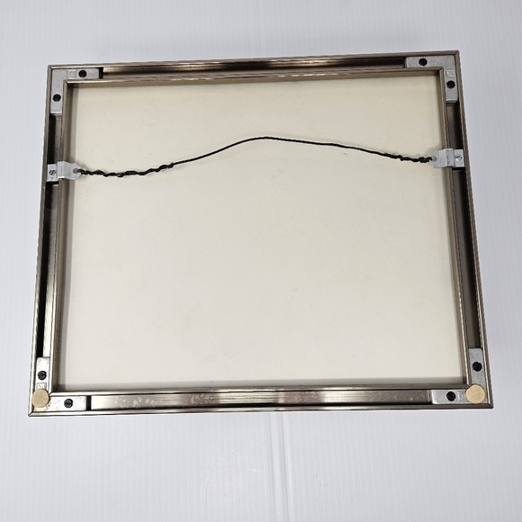 Watercolor Painting Winter Country Scene With Fence & Snow Artist Signed 12 x 10 - Picture 6 of 7